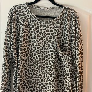 Carly Jean Los Angeles Leopard print top